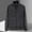 c01Black, variant on LNWUY (M-5XL) Big and Tall Men's Fashion Solid Color Outdoor Pocket Zipper Long Sleeve Jacket Sunscreen Standing Collar Coat Black XXXL