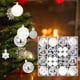 thumbnail image 3 of Juego de 44 Uds de Adornos de Bolas de Navidad, Decoraciones Colgantes para árbol de Navidad, Gotas Colgantes Ligeras para Decoración de Navidad, Sumi plateado, 3 of 7