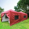 thumbnail image 1 of Quictent 10x20 Easy Pop up Canopy Instant Party Wedding Tent Waterproof with 6 Sidewalls Roller Bag (Red), 1 of 7