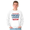 thumbnail image 4 of Fantasy Baseball League Manager Men's Crewneck Sweatshirt Brisco Brands L, 4 of 6