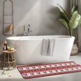 thumbnail image 2 of Red Christmas Knitted Pattern Kitchen Rug Mat,Kitchen Runner Rugs Non Skid Washable,Decorative Kitchen Floor Mats for Kitchen,Sink,Laundry,17"x47.2", 2 of 7