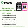 thumbnail image 2 of 68 Ink Cartridge Compatible for HP68 Ink Cartridges for Envy 6552e 6555e 6155e 6152e 6558e 6552e 6555e Printers Black/Tri-Color 2-Pack, 2 of 7