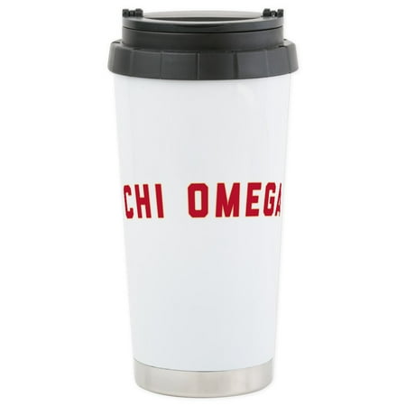 Omega Travel Mug - CafePress - Chi Omega - Stainless Steel Travel Mug, Insulated 16 oz. Coffee Tumbler
