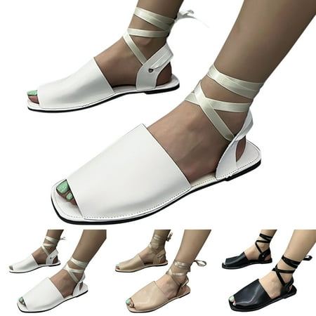 

Vedolay Wedge Sandals for Women Women s Platform Casual Ankle Strap Wedge Comfortable Sandals White 7