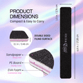 thumbnail image 2 of 10pcs - PANA Jumbo Double-Sided Emery Nail File for Manicure, Pedicure, Natural, and Acrylic Nails - Black (Grit 60/60), 2 of 7