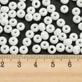 thumbnail image 4 of Imitation Jade 3/0 Glass Seed Beads Luster Baking Paint Round White 5.5x3.5mm Hole: 1.5mm, 4 of 4
