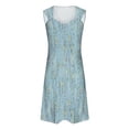 thumbnail image 5 of asddcavvf Robes pour Femmes Mode Décontractée Sans Manches Col en V Bouton Métallique, 5 of 5
