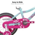 thumbnail image 3 of JOYSTAR Paris 14" Girls Bike with Training Wheels, Kids Bicycle for Ages 3-5, Blue, 3 of 8