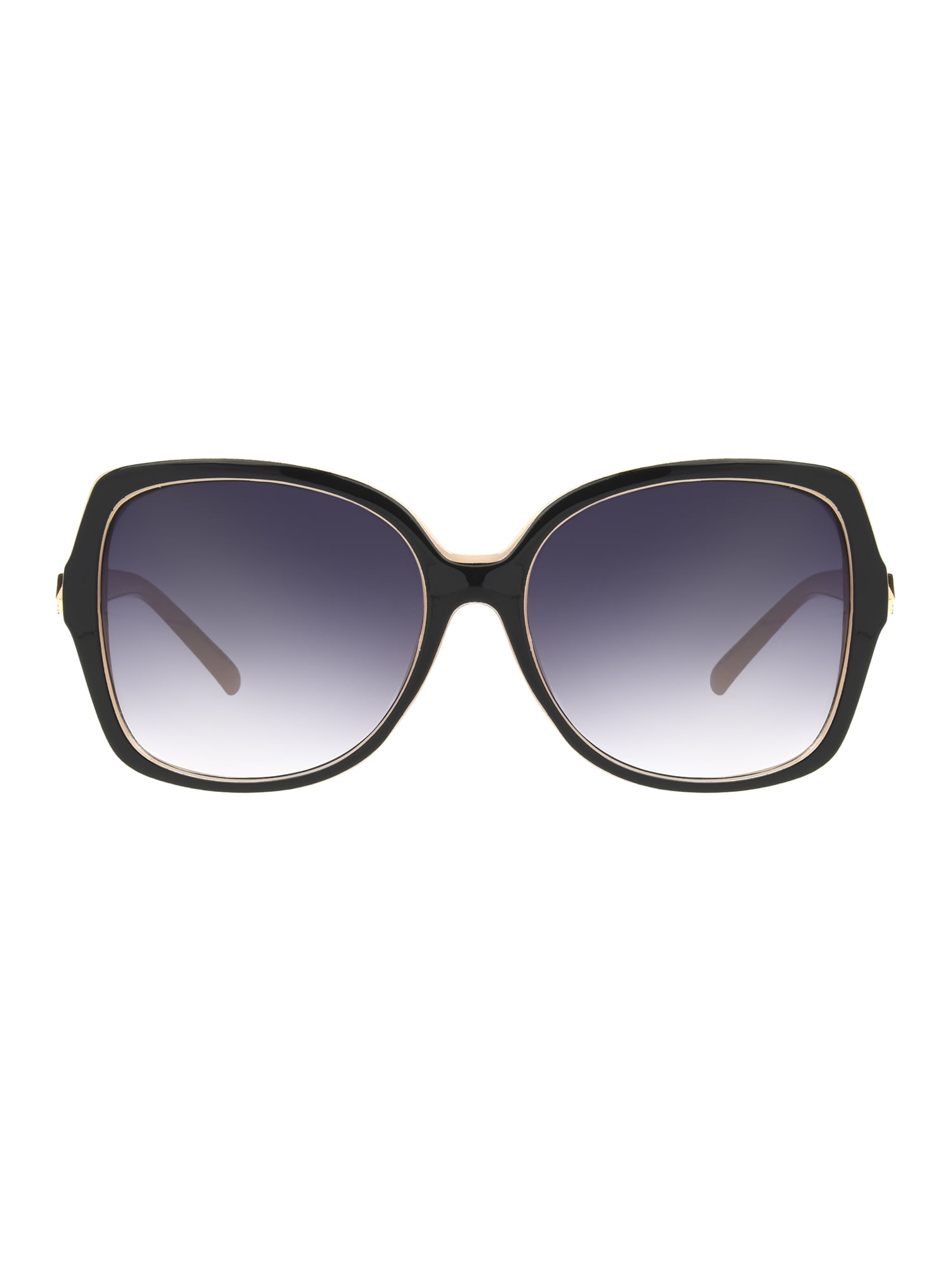 Foster Grant Ladies Square Black Sunglass