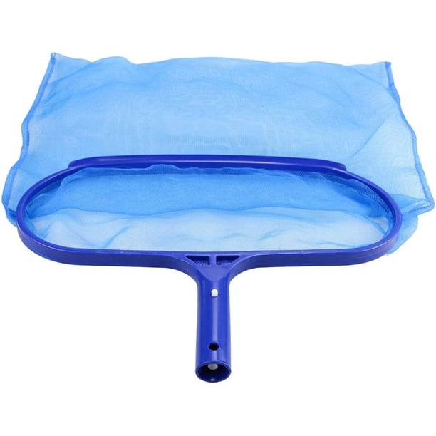 Redes de aterrizaje para superficie de piscina, colector de hojas de superficie, red de limpieza, skimmer de hojas de red de piscina, red de aterrizaje inferior de gran capacidad para su piscina TUNC Sencillez