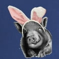 thumbnail image 2 of CafePress - Lucy The Pig Celebrates Easter Maternity T Shirt - Maternity Dark T-Shirt, 2 of 3