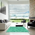 thumbnail image 7 of Ahgly Company Machine Washable Indoor Rectangle Transitional Turquoise Green Area Rugs, 7' x 9', 7 of 7