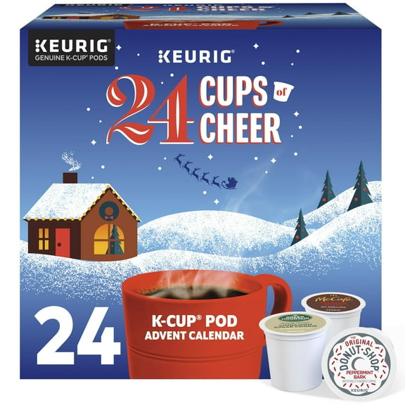Keurig Advent Calendar Variety Pack, Single Serve K-Cup Pods, 24 Count
