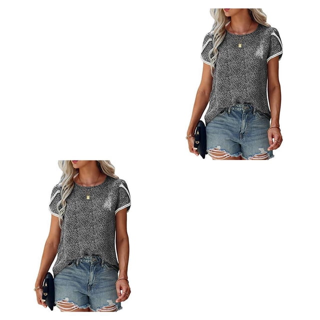 sweethay Camiseta de mujer, camisa informal estampada, senderismo, compras, viaje, blusa, ropa de diario de verano, Top, ropa femenina, regalos Type10 NO10