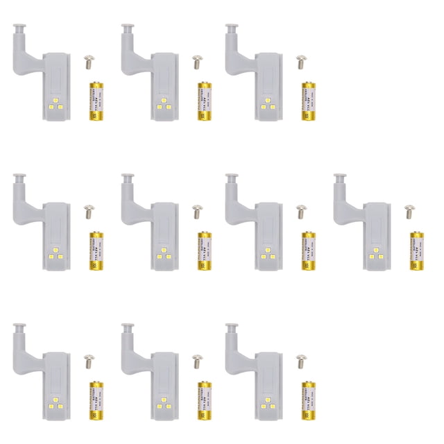 Luz LED de bisagra Jadeshay 10 juegos de luces de bisagra LED