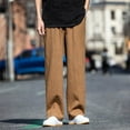 thumbnail image 2 of Gubotare Casual Pants Men Big and Tall Men's Pants Cargo Pants Hiking Work Pants (Coffee,L), 2 of 5