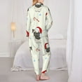 thumbnail image 6 of Goofa Christmas Pug Dog Printed Women’s 2 Piece Pajama Set Super,Pajamas Women's Long Sleeve Sleepwear Soft Button Down Loungewear Pjs Lounge Set Nightwear-XX-Large, 6 of 9