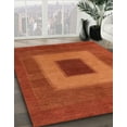 thumbnail image 3 of Ahgly Company Machine Washable Indoor Square Abstract Red Area Rugs, 4' Square, 3 of 7