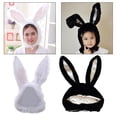thumbnail image 1 of Hat Women Girls, Hat Plush Rabbit Cap Head Warmer,Girls Women Costume Cosplay Rabbit Hat ,Photo Props Hair Accessories,Beanie Funny Animal Hat Xmas Party Headdress,Photographic Selfie StyleF Hugo Sombrero Mujer Niña, 1 of 10