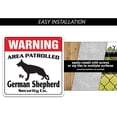 thumbnail image 3 of Weimaraner Security Sign Area Patrolled pet Dog Warning Guard Lover Owner Walker, 3 of 5