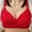 Red, variant on Loopsun Womens Bras Plus Size, Bras for Women, Woman's Embroidery Fashion Thin Breathable Back Buckle Bra without Steel Rim Black S