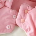 thumbnail image 6 of YUEHUA Newborn Baby Double Zipper Snowsuit and Foot Cover with Hood Newborn Infant Warm Puffer Padded Jumpsuit Thermal Outwear Pink, Size 12-24 Months, 6 of 7