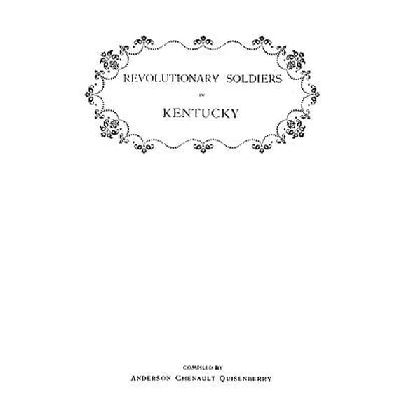 Revolutionary Soldiers in Kentucky