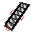thumbnail image 2 of Aluminum Vent Grille 2 Pieces Ventilation Grille Rectangular Ventilation Grille Alloy Ventilation Grille Outdoor Vent Grille for Ventilation Black 250, 2 of 4