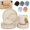 Sahara Beige, variant on 24-Piece Wheat Straw Tableware Set Tropical For 8