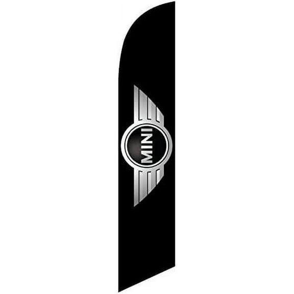 Mini Cooper Feather Banner Swooper Flag, Replacement Flag Only