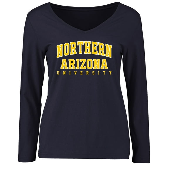 Women's Navy Northern Arizona Lumberjacks Everyday Long Sleeve T-Shirt