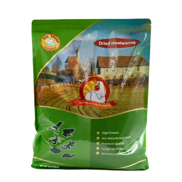 Gusanos de la harina deshidratados UCM GROUP 2,5 kg, alimento orgánico alto en proteína