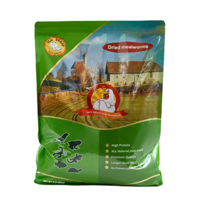 Gusanos de la harina deshidratados UCM GROUP 2,5 kg, alimento orgánico alto en proteína