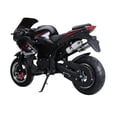 thumbnail image 2 of Floseru 49cc 4-Stroke Pocket Bike,Mini Gas Motorbike,Off Road Trail Bike Dual Headlights Rubber Handlebar 1.8L Gas Tank Motorcycle Strong Power 330 LBS Mini Bike Motorcycle, 2 of 9