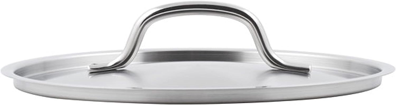 Truecraftware – 16 qt. Stainless Steel Stock Pot Lid - Heavy Duty Stock Pot Cover Stew Pot Simmering Pot Soup Pot Lid Oven Safe & NSF Certified