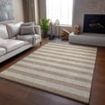 thumbnail image 6 of Addison Rugs Mayfield Washable Transitional Stripes Beige Rectangle Rug, 9' x 12', 6 of 6