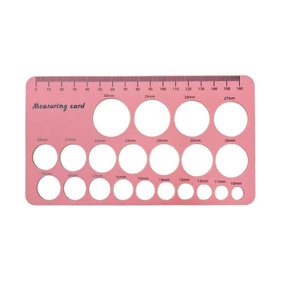 Fdelink Measuring Tools, Measuring Ruler, Nipple Ruler Nipple Measuring Ruler for Flange Size Silicone & Soft Flange Size Measure for Breast Sizing Tool, Breast Flange New Mothers Musthaves