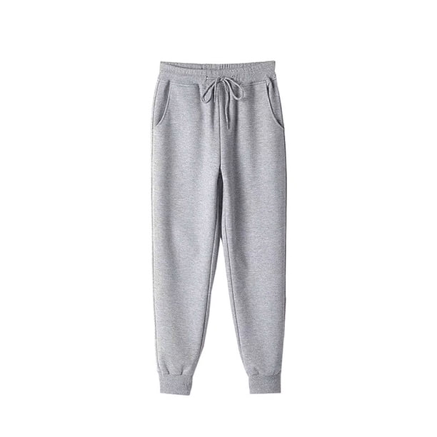 SAYOO Pantalones de hombre, pantalones de cintura alta de color sólido, cuerda para adultos SAYOO moda