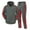 Gray, variant on Mens 2 Piece Tracksuit Outfit Athletic Jogging Sports Long Sleeve Hoodie Sweatpants Sets Summer Fall Casual Contrast Color Sweatsuits(Orange,M)