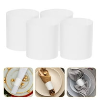 NICEXMAS Disposable Napkin Rings White Adhesive Paper for Restaurant Use 500Pcs