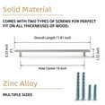 thumbnail image 6 of Goo-Ki Brushed Nickel Drawer Handles 10 in (256mm) Hole Centers Straight Cabinet Pull,6-Pack Solid Cabinet Handles for Kitchen Cabinets and Dresser Drawers, 6 of 6