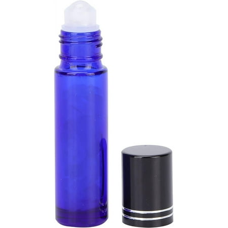

Yazoeiaing Essential Oil Roller Bottle10ml Blue Transparent Glass Bottle with Roller Ball Leakproof DIY Essential Oil Bottle A2A-473