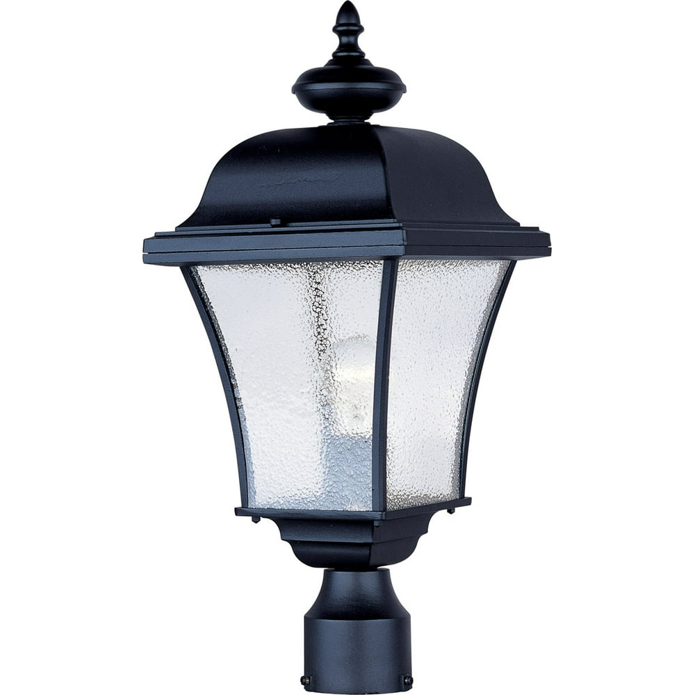 Outdoor Post Light Bulb Fixture 1 Light Bulb Fixture With Black Finish