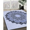 thumbnail image 3 of Ahgly Company Machine Washable Indoor Rectangle Transitional Heavenly Blue Area Rugs, 4' x 6', 3 of 7