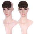 thumbnail image 4 of SEGO Clip in Hair Bangs 100% Human Hair Extensions Clip on Side Fringe with Natural Flat Neat Bangs with Temples for Women One Piece Hairpiece, 4 of 6