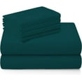 thumbnail image 4 of 100% Egyptian Cotton Bed Sheets - 1000 TC 4-Piece Sheet for Bed, Sateen Weave, Luxury Hotel Sheets, Fits Mattress Upto 18" Deep Pocket - Twin XL Size - Teal Solid, 4 of 8