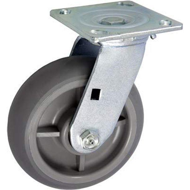 CasterHQ 8" X 2" Swivel Drywall CART Caster TPR Wheel 700LBS Each