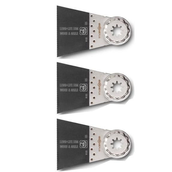 Fein 63502161270 2 x 2.56 Inch Bimetal Long Life Oscillating Saw Blade, 3 Pack