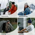 thumbnail image 5 of Switzerland Swiss Map Flag Beanie Hat Knit Hat Skull Cap for Men Women Winter Hat Deep Heather, 5 of 6