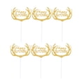 thumbnail image 3 of 10pcs Happy Birthday Cake Toppers Deer Horn Cupcake Decoration Cake Picks (Golden), 3 of 7